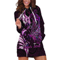 personalised-new-zealand-breast-cancer-hoodie-dress-fight-like-a-girl-pink-manaia-fern-with-paua-shell