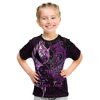 personalised-new-zealand-breast-cancer-kid-t-shirt-fight-like-a-girl-pink-manaia-fern-with-paua-shell