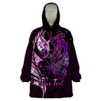 personalised-new-zealand-breast-cancer-wearable-blanket-hoodie-fight-like-a-girl-pink-manaia-fern-with-paua-shell