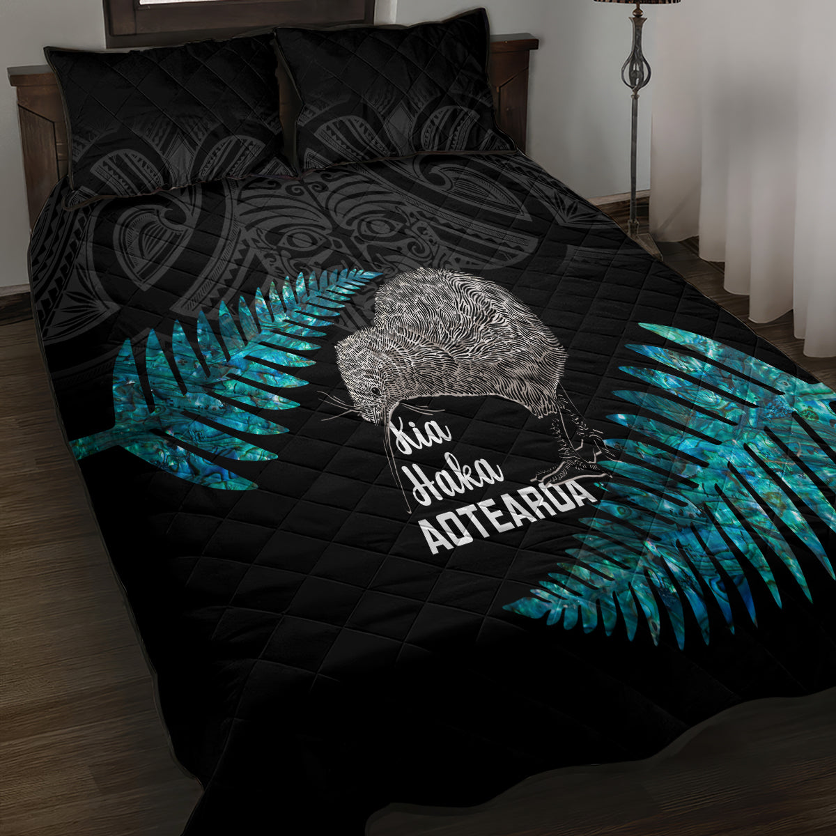 custom-new-zealand-silver-fern-rugby-quilt-bed-set-pacific-2023-kia-haka-kiwis-with-maori-ta-moko