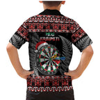 All I Want For Christmas Is Darts New Zealand Family Matching Mermaid Dress and Hawaiian Shirt