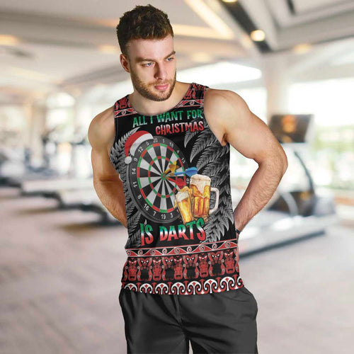 All I Want For Christmas Is Darts New Zealand Men Tank Top