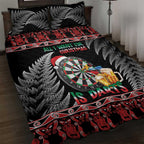 All I Want For Christmas Is Darts New Zealand Quilt Bed Set