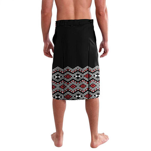Personalised New Zealand Christmas Lavalava Meri Kirihimete Maori Wheku - Taniko Art