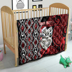 Personalised New Zealand Christmas Quilt Meri Kirihimete Maori Wheku - Taniko Art