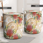 Australia Banksia Laundry Basket Aussie Native Flowers Indigenous Art - Aussie Hoodie
