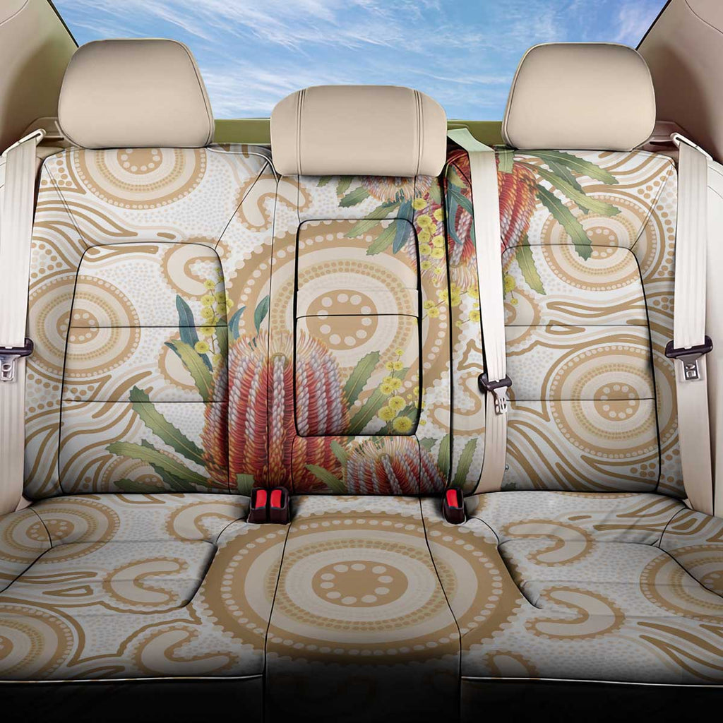 Australia Banksia Back Car Seat Cover Aussie Native Flowers Indigenous Art - Aussie Hoodie