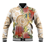 Australia Banksia Baseball Jacket Aussie Native Flowers Indigenous Art - Aussie Hoodie