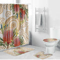 Australia Banksia Bathroom Set Aussie Native Flowers Indigenous Art - Aussie Hoodie