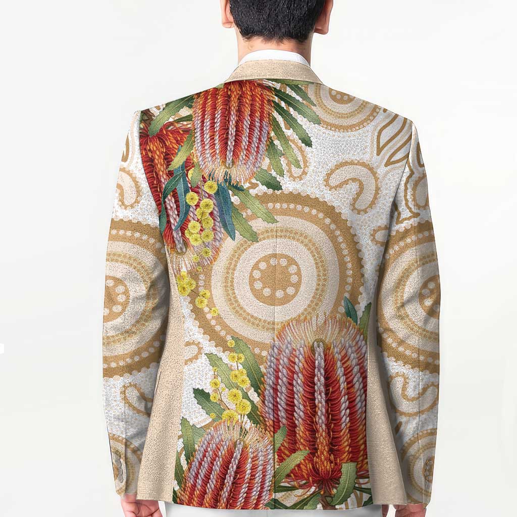 Australia Banksia Blazer Aussie Native Flowers Indigenous Art - Aussie Hoodie