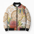 Australia Banksia Bomber Puffer Jacket Aussie Native Flowers Indigenous Art - Aussie Hoodie