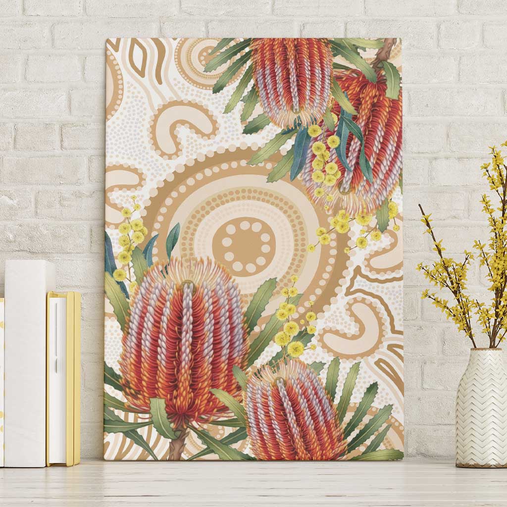 Australia Banksia Canvas Wall Art Aussie Native Flowers Indigenous Art - Aussie Hoodie