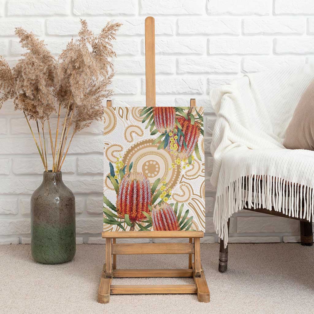 Australia Banksia Canvas Wall Art Aussie Native Flowers Indigenous Art - Aussie Hoodie