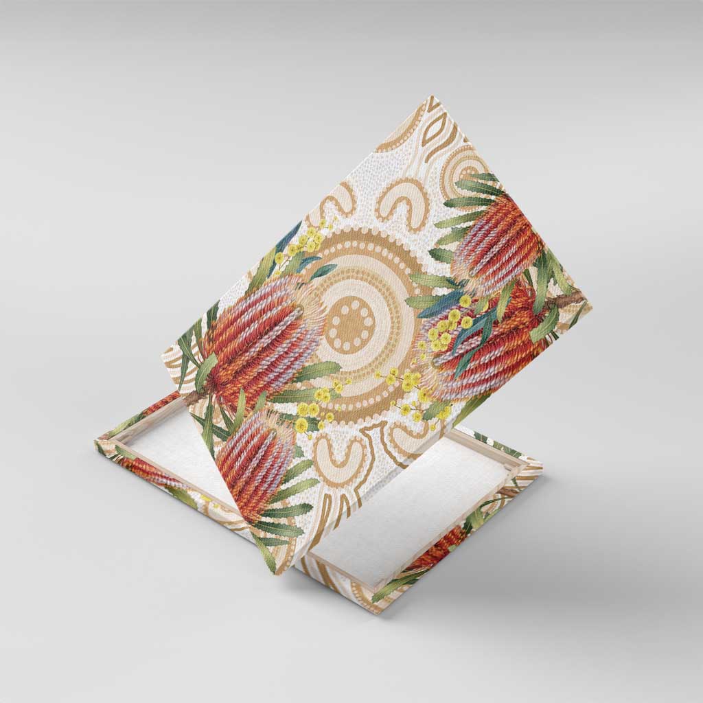 Australia Banksia Canvas Wall Art Aussie Native Flowers Indigenous Art - Aussie Hoodie