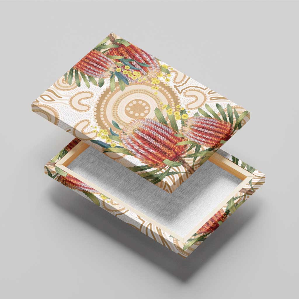 Australia Banksia Canvas Wall Art Aussie Native Flowers Indigenous Art - Aussie Hoodie