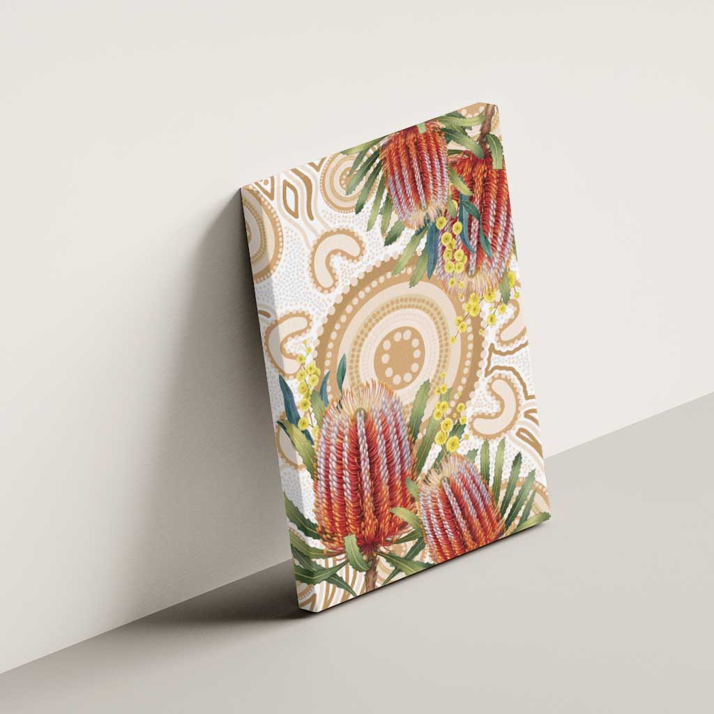 Australia Banksia Canvas Wall Art Aussie Native Flowers Indigenous Art - Aussie Hoodie