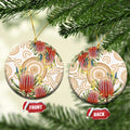 Australia Banksia Ceramic Ornament Aussie Native Flowers Indigenous Art - Aussie Hoodie