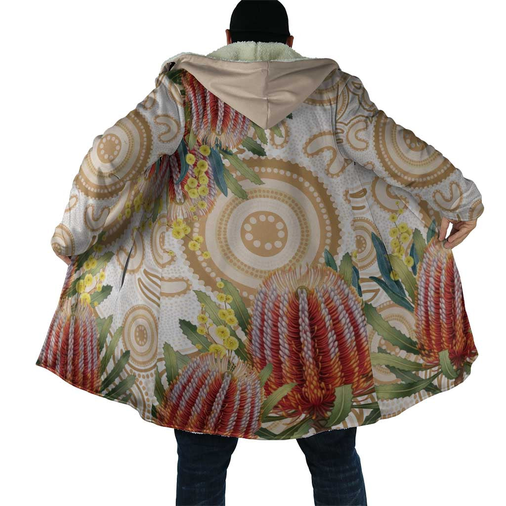 Australia Banksia Cloak Aussie Native Flowers Indigenous Art - Aussie Hoodie