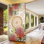 Australia Banksia Door Cover Aussie Native Flowers Indigenous Art - Aussie Hoodie