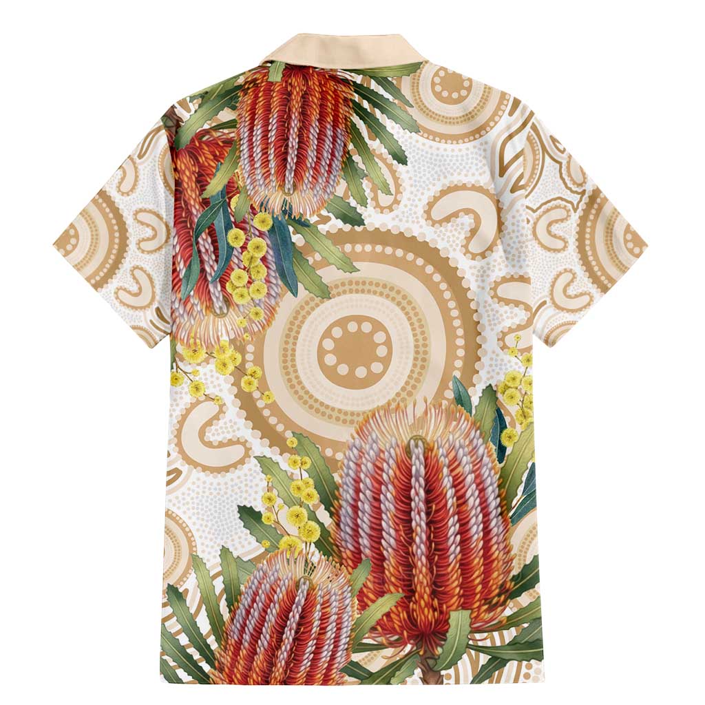 Australia Banksia Family Matching Mermaid Dress and Hawaiian Shirt Aussie Native Flowers Indigenous Art - Aussie Hoodie