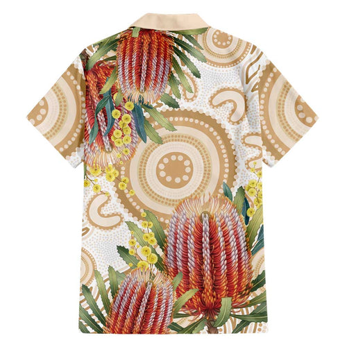 Australia Banksia Family Matching Summer Maxi Dress and Hawaiian Shirt Aussie Native Flowers Indigenous Art - Aussie Hoodie
