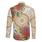 Australia Banksia Family Matching Summer Maxi Dress and Hawaiian Shirt Aussie Native Flowers Indigenous Art - Aussie Hoodie
