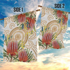 Australia Banksia Garden Flag Aussie Native Flowers Indigenous Art - Aussie Hoodie