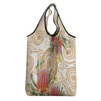 Australia Banksia Grocery Bag Aussie Native Flowers Indigenous Art - Aussie Hoodie