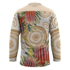 Australia Banksia Hockey Jersey Aussie Native Flowers Indigenous Art - Aussie Hoodie