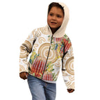 Australia Banksia Kid Hoodie Aussie Native Flowers Indigenous Art - Aussie Hoodie