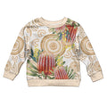 Australia Banksia Kid Ugly Christmas Sweater Aussie Native Flowers Indigenous Art - Aussie Hoodie