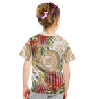 Australia Banksia Kid T Shirt Aussie Native Flowers Indigenous Art - Aussie Hoodie