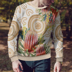 Australia Banksia Ugly Christmas Sweater Aussie Native Flowers Indigenous Art - Aussie Hoodie