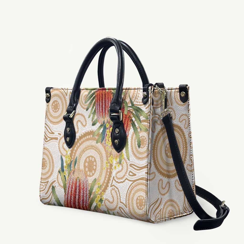 Australia Banksia Leather Bag Aussie Native Flowers Indigenous Art - Aussie Hoodie