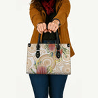 Australia Banksia Leather Bag Aussie Native Flowers Indigenous Art - Aussie Hoodie