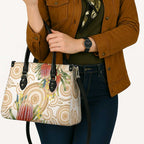 Australia Banksia Leather Bag Aussie Native Flowers Indigenous Art - Aussie Hoodie