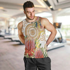 Australia Banksia Men Tank Top Aussie Native Flowers Indigenous Art - Aussie Hoodie