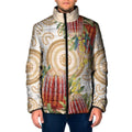 Australia Banksia Padded Jacket Aussie Native Flowers Indigenous Art - Aussie Hoodie