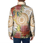 Australia Banksia Padded Jacket Aussie Native Flowers Indigenous Art - Aussie Hoodie