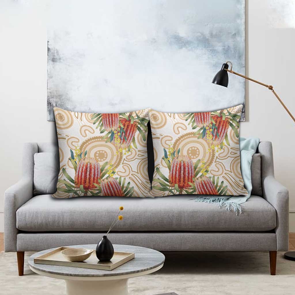 Australia Banksia Pillow Cover Aussie Native Flowers Indigenous Art - Aussie Hoodie