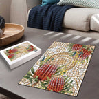 Australia Banksia Puzzle Aussie Native Flowers Indigenous Art - Aussie Hoodie