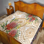 Australia Banksia Quilt Aussie Native Flowers Indigenous Art - Aussie Hoodie