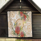 Australia Banksia Quilt Aussie Native Flowers Indigenous Art - Aussie Hoodie