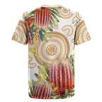Australia Banksia Rugby Jersey Aussie Native Flowers Indigenous Art - Aussie Hoodie