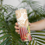 Australia Banksia Skinny Tumbler Aussie Native Flowers Indigenous Art - Aussie Hoodie