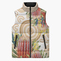 Australia Banksia Sleeveless Puffer Jacket Aussie Native Flowers Indigenous Art - Aussie Hoodie