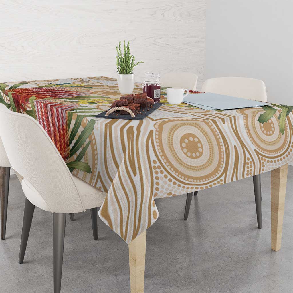 Australia Banksia Tablecloth Aussie Native Flowers Indigenous Art - Aussie Hoodie