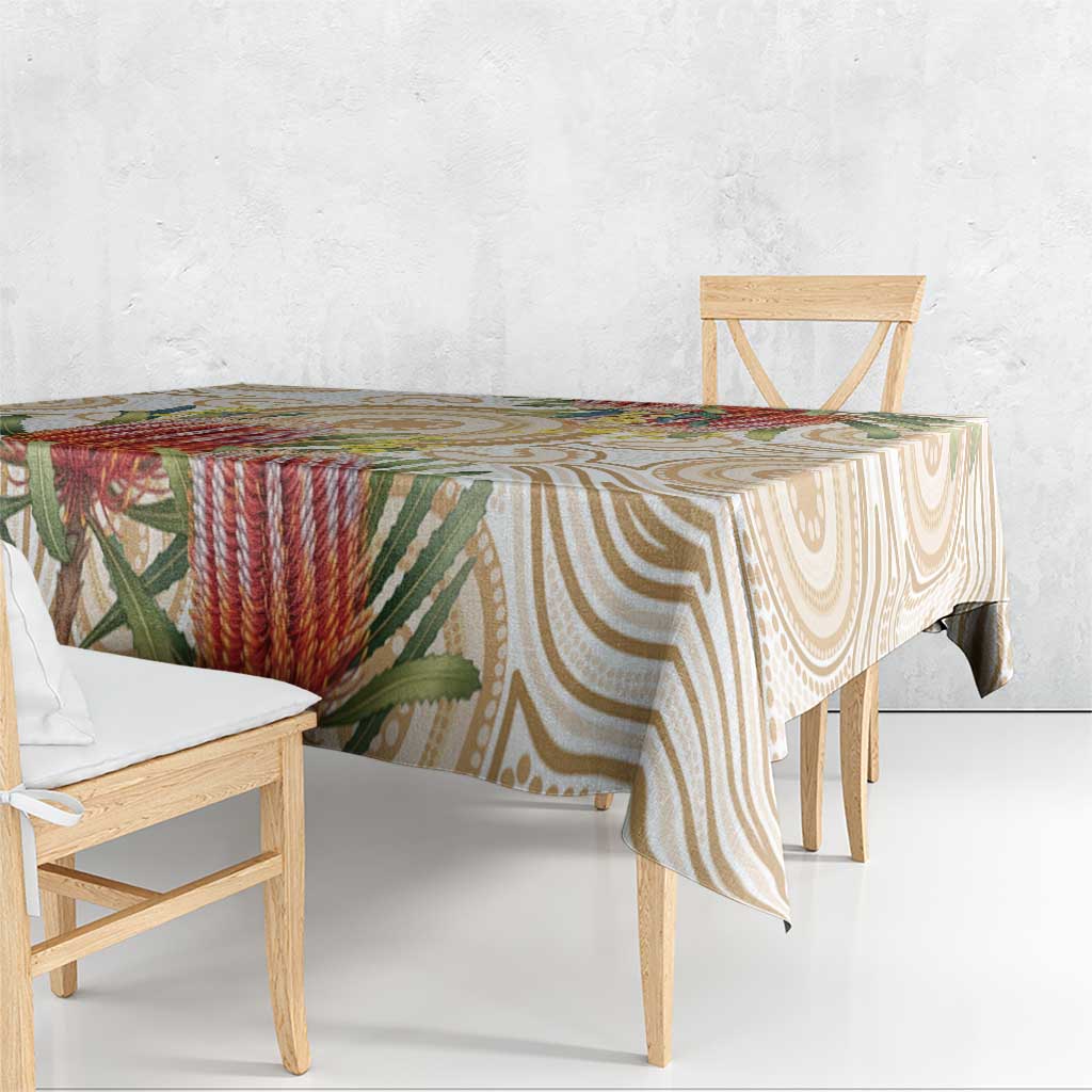 Australia Banksia Tablecloth Aussie Native Flowers Indigenous Art - Aussie Hoodie