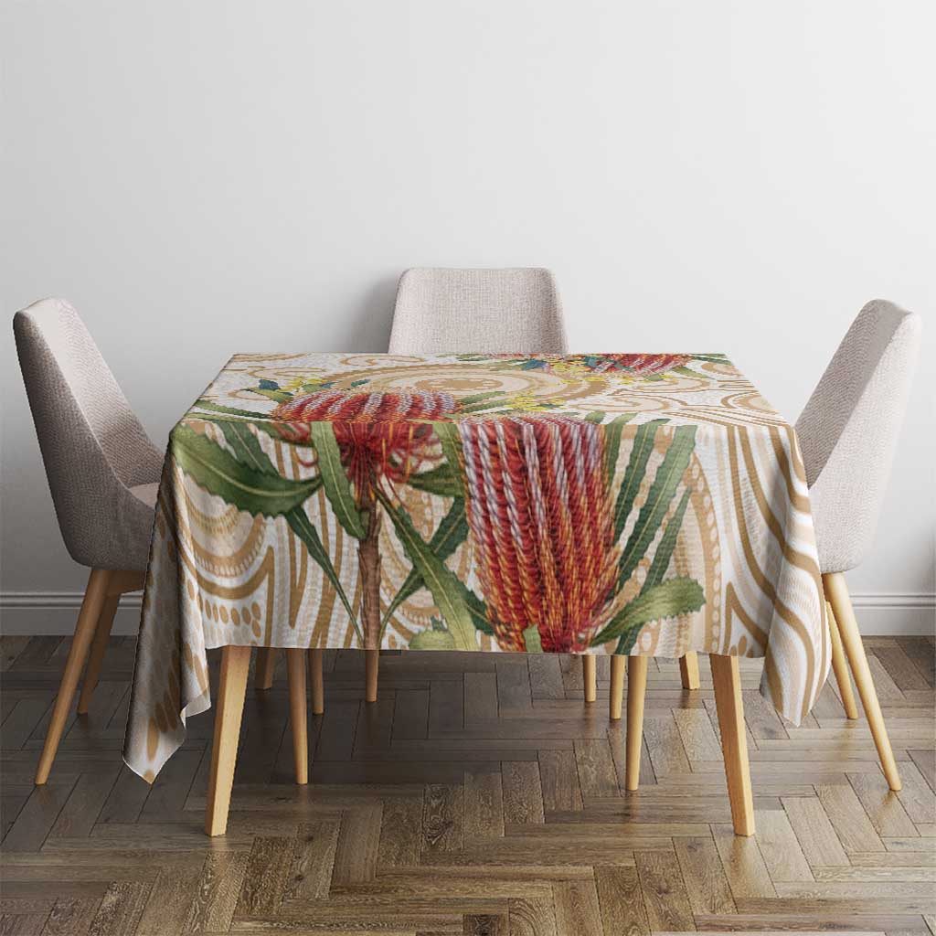 Australia Banksia Tablecloth Aussie Native Flowers Indigenous Art - Aussie Hoodie