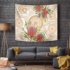 Australia Banksia Tapestry Aussie Native Flowers Indigenous Art - Aussie Hoodie